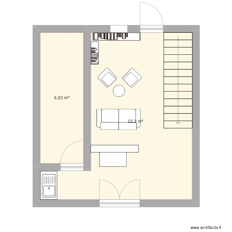 bibliothèque. Plan de 0 pièce et 0 m2
