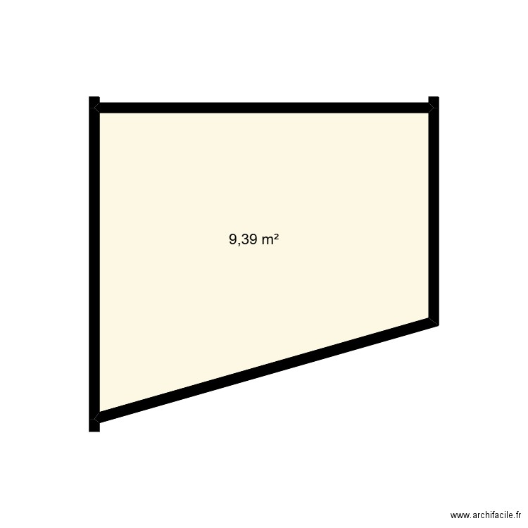 DUFOUR 1. Plan de 1 pièce et 9 m2