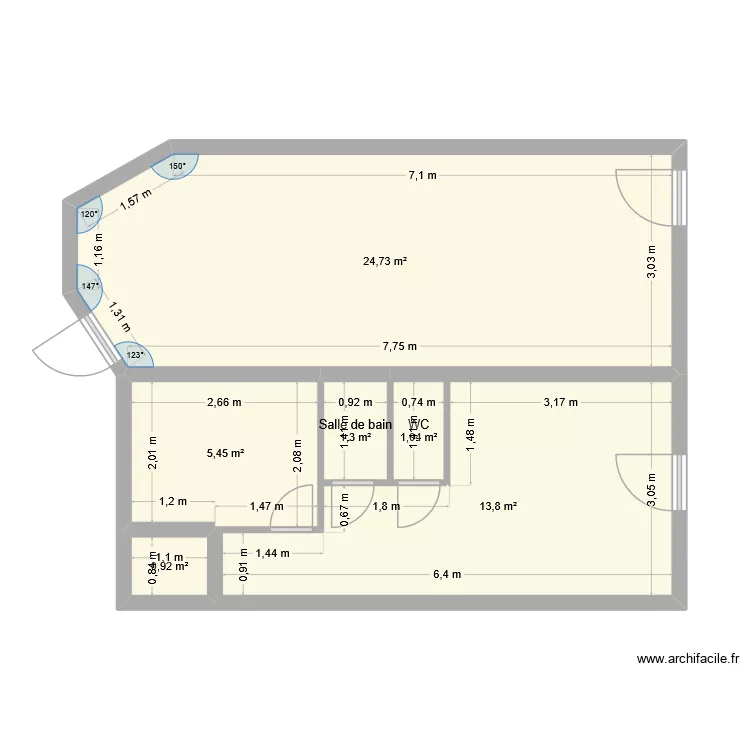 plan les Rousses. Plan de 11  et 70 m²