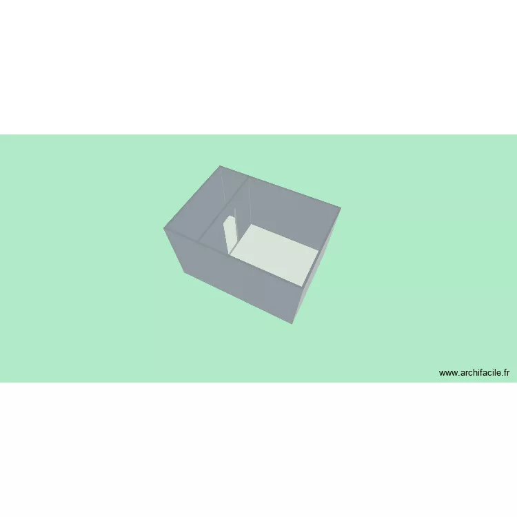 cuisine seule. Plan de 