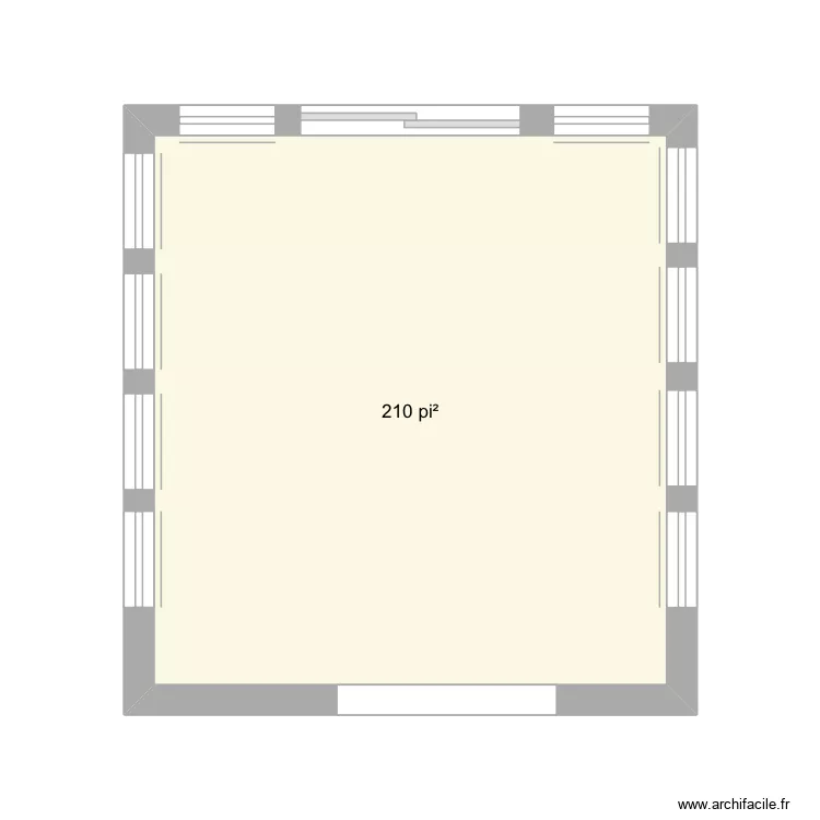 Veranda. Plan de 1 et 20 m² Veranda. Plan de 1 et 20 m²