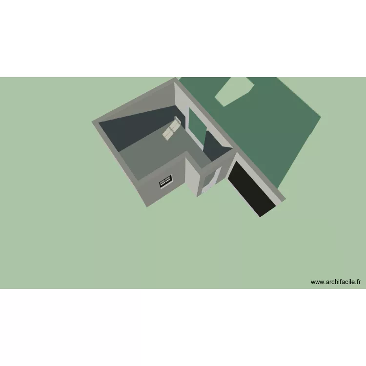 grange. Plan de 1 Pièce et 12 m² grange. Plan de 1 Pièce et 12 m²