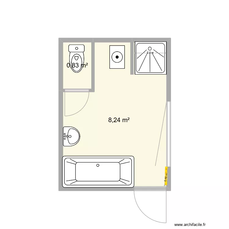 1399390. Plan de 2  et 9 m²