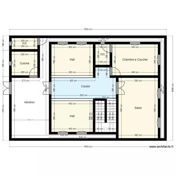 Plan de terrain 15m x 10m Client 48 23 16 58. Plan de 