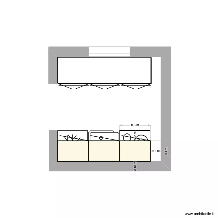 Cuisine Clichy. Plan de 