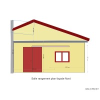 Salle de rangement façade  Nord 31 03 2025