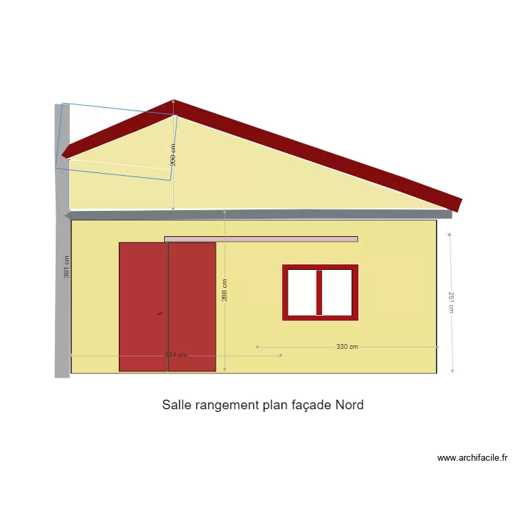 Salle de rangement façade Nord 31 03 2025. Plan de Salle de rangement façade Nord 31 03 2025. Plan de