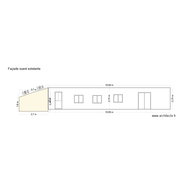 ouest. Plan de 0 pièce et 0 m2