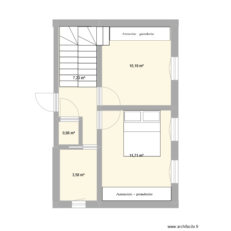 maison_T_1. Plan de 5 pièces et 34 m2