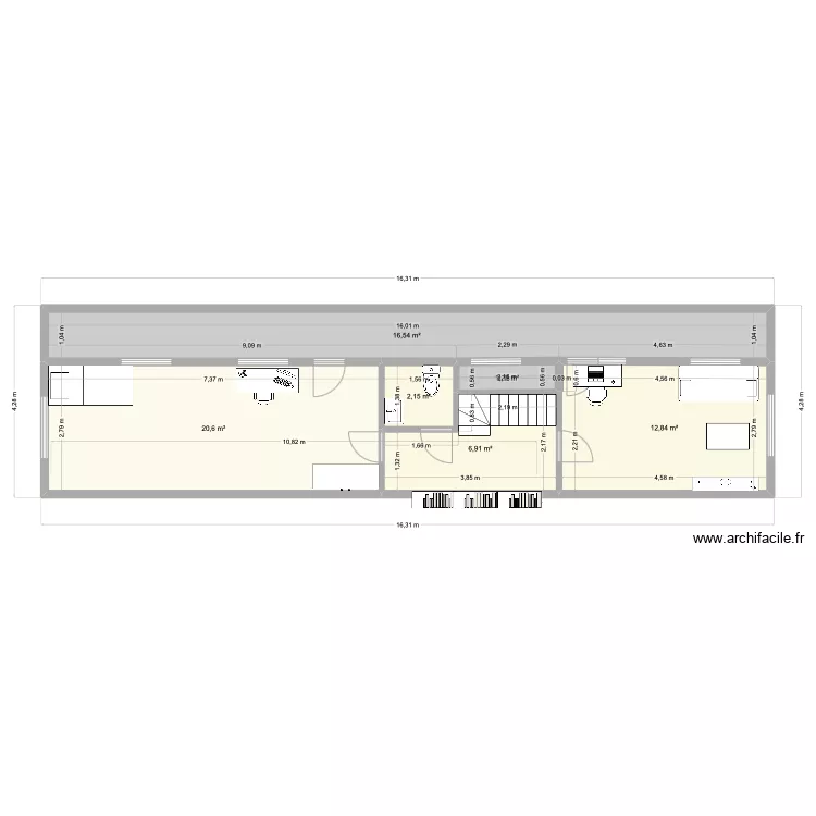 Perez v04 chambre a gauche. Plan de 