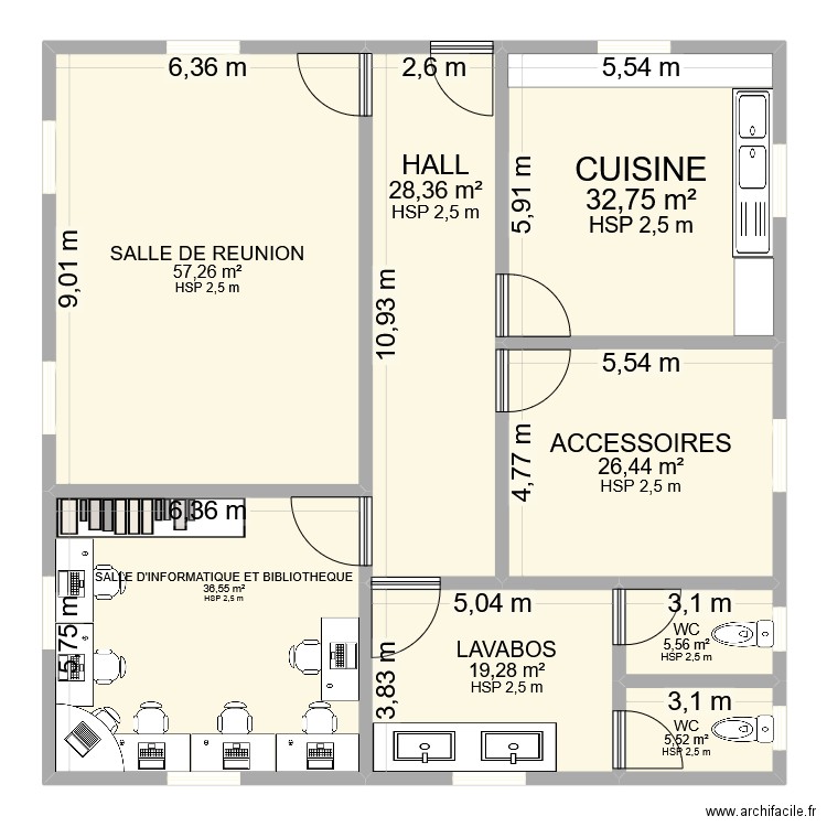 LOCAL MAQAR TAZOLT. Plan de 8 pièces et 212 m2