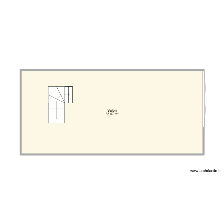 Salon. Plan de 