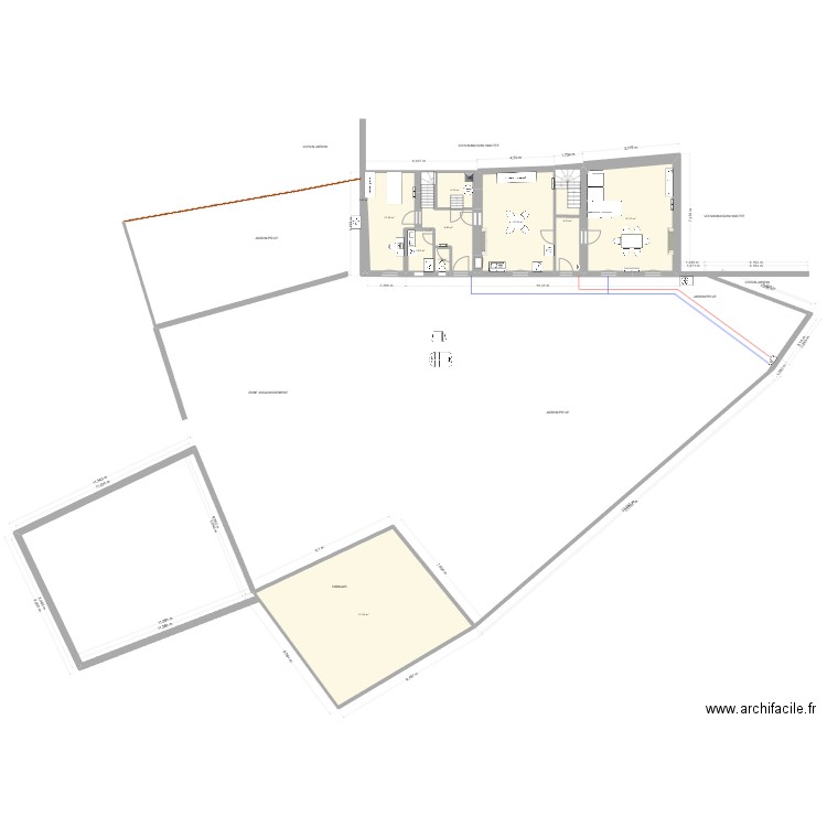 Grandjean 4RM_03. Plan de 10 pièces et 175 m2