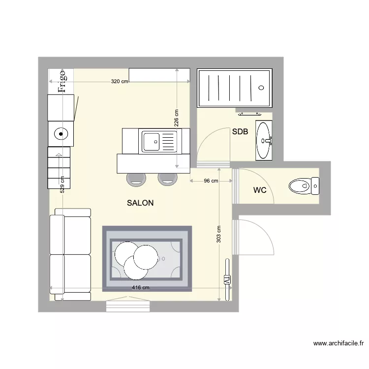 MARIGNAN APPT GAUCHE. Plan de MARIGNAN APPT GAUCHE. Plan de
