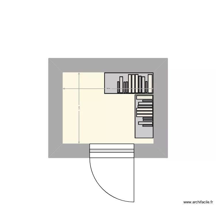 cave. Plan de 1 et 2 m² cave. Plan de 1 et 2 m²