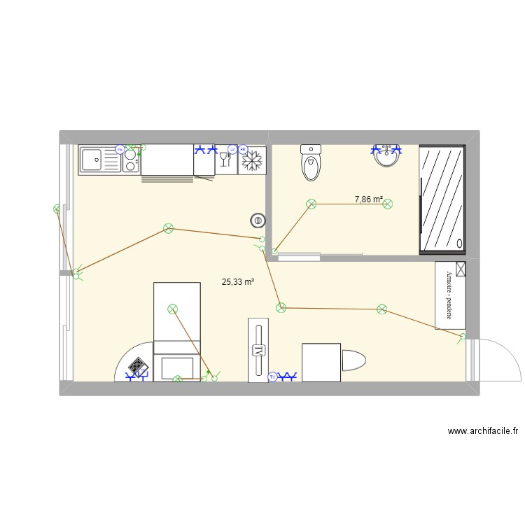 plan elec. Plan de 0 pièce et 0 m2