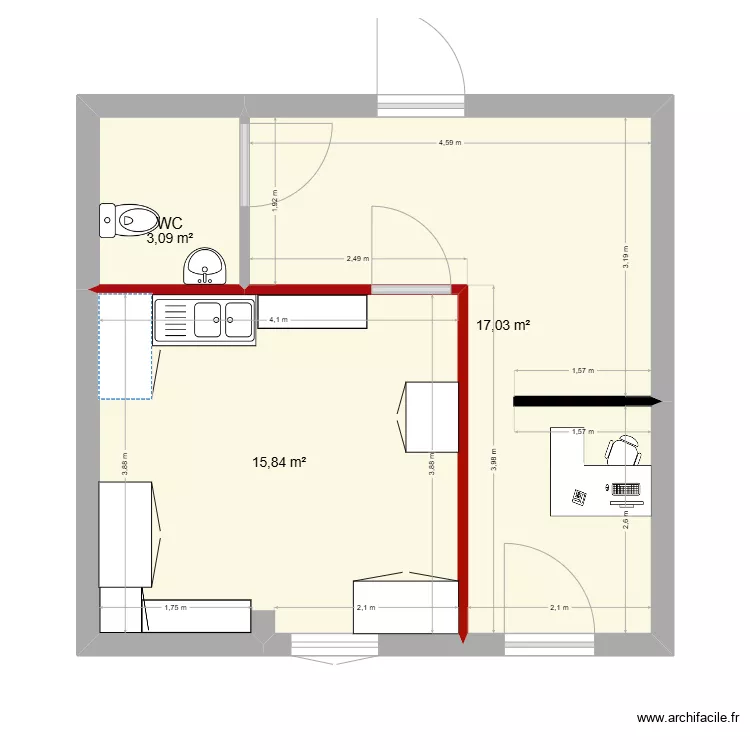 labo_Montoy_amenagement. Plan de labo_Montoy_amenagement. Plan de