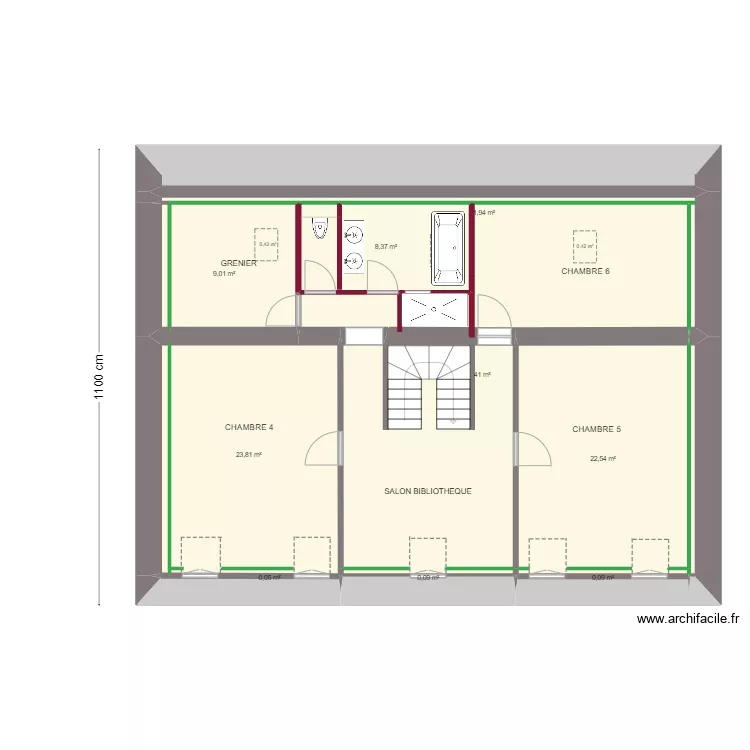 CAROLE & LUDO PROJET 2° ETAGE 1. Plan de CAROLE & LUDO PROJET 2° ETAGE 1. Plan de