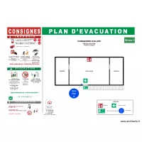 Plan d'évacuation NIV 1 CHALLIER