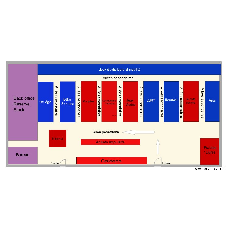 Plan la grande récré. Plan de 1 pièce et 433 m2