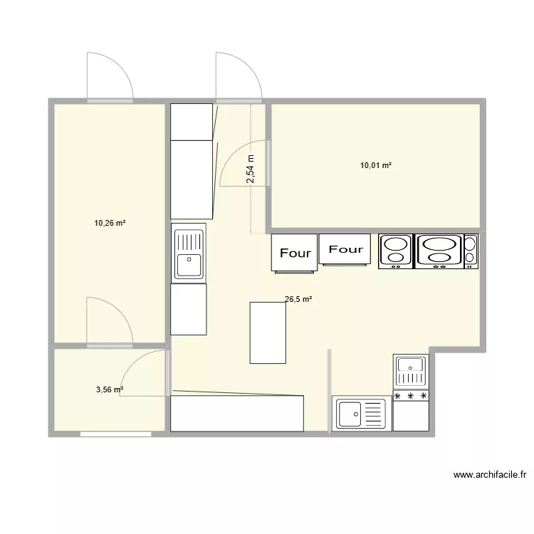 Cuisine Station Le Port. Plan de 