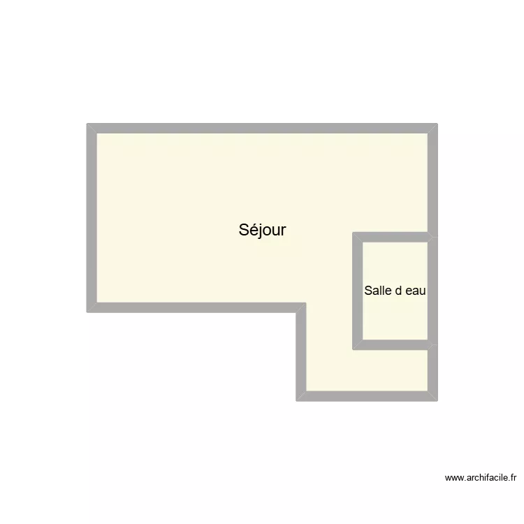 2601 SCI REMPART 302. Plan de 2  et 8 m²