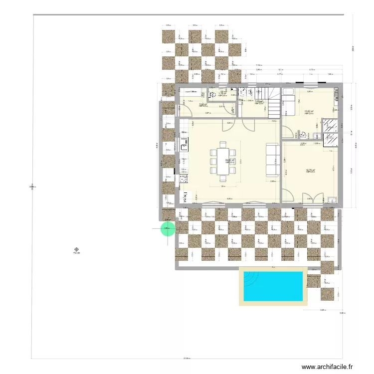 saumane 84 rdcxx1. Plan de 16 Pièces et 162 m²
