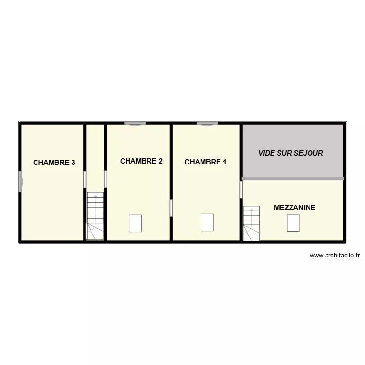 LACOUR T5 1ER. Plan de 6  et 89 m²