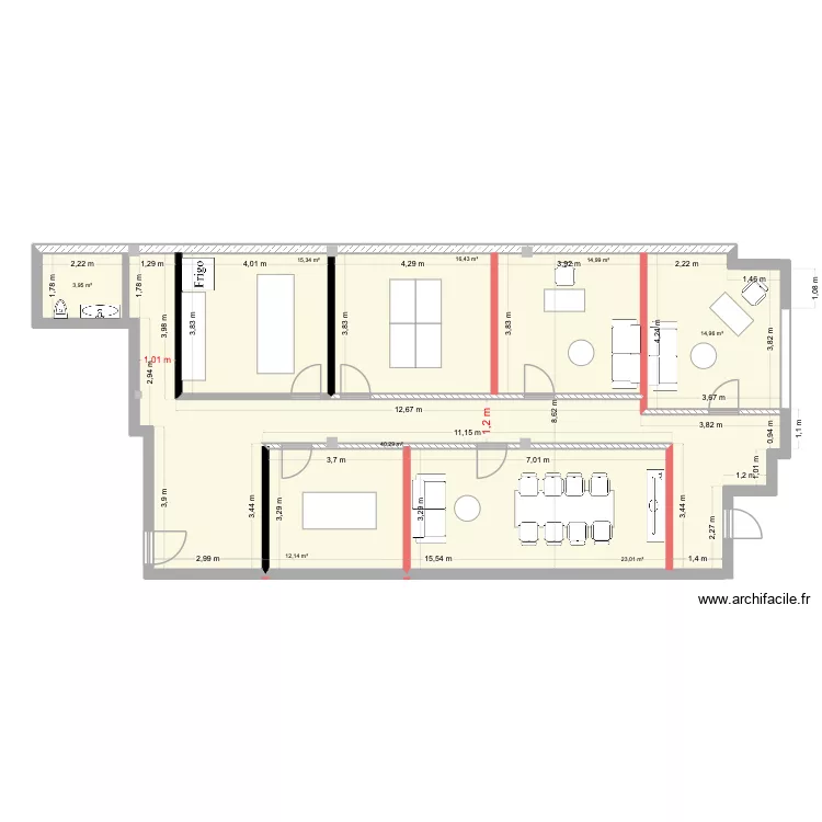 LA DURANNE fin v2. Plan de 8  et 141 m²