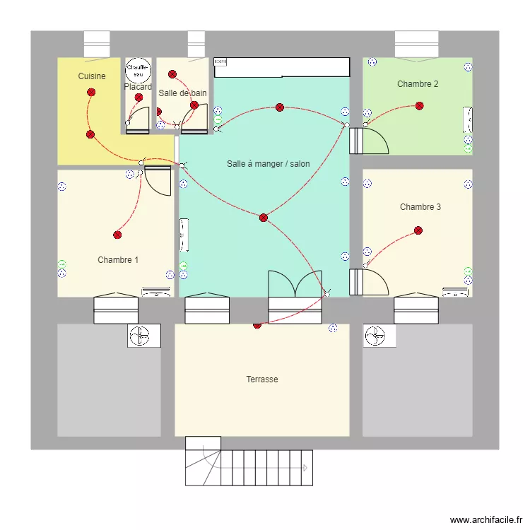 eeckout &eacute;tage. Plan de 