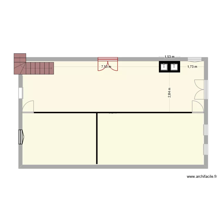 HALA. Plan de 1 et 97 m² HALA. Plan de 1 et 97 m²