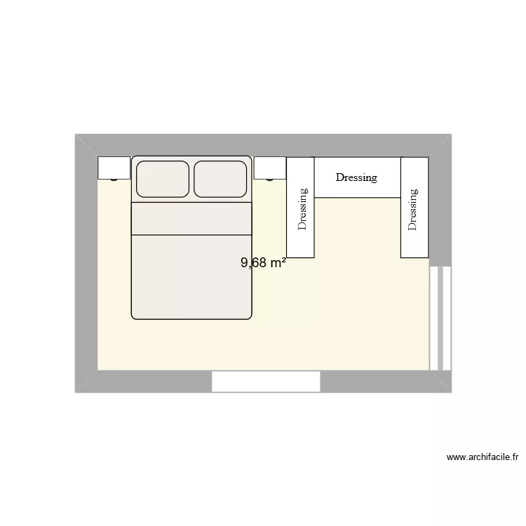 chambre. Plan de 1 et 10 m² chambre. Plan de 1 et 10 m²
