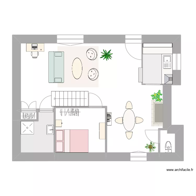 Appart Nantes_existant. Plan de 6 et 57 m² Appart Nantes_existant. Plan de 6 et 57 m²