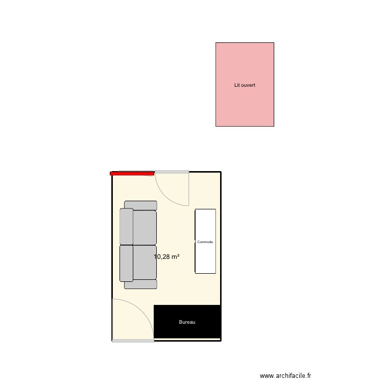 .Chambre enfant. Plan de 0 pièce et 0 m2