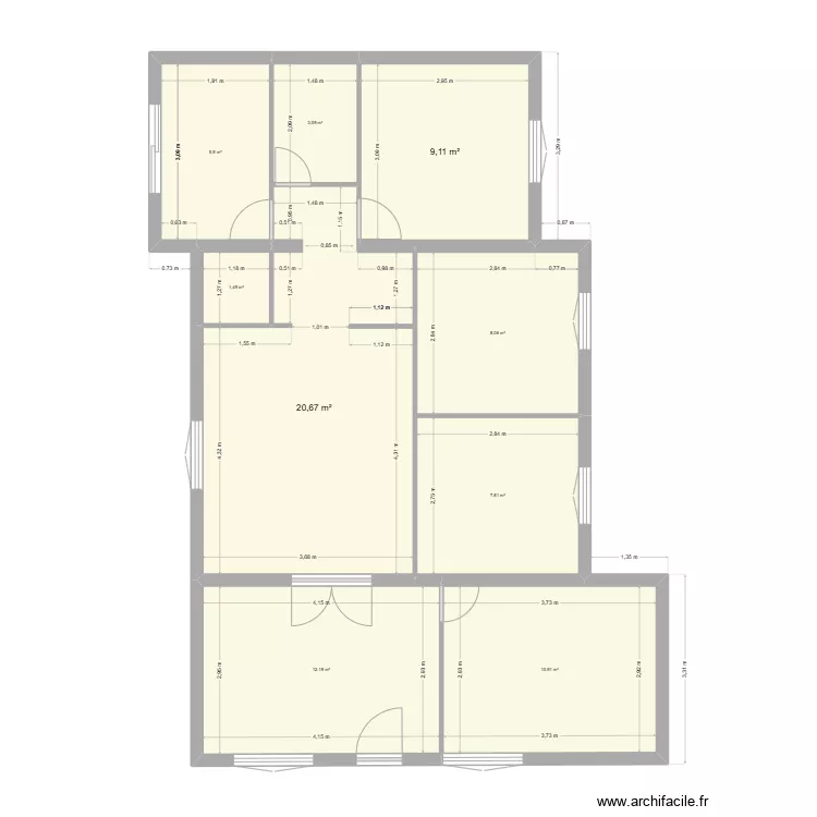 Belco existant. Plan de 