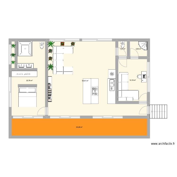 maisondb. Plan de 7 pièces et 117 m2