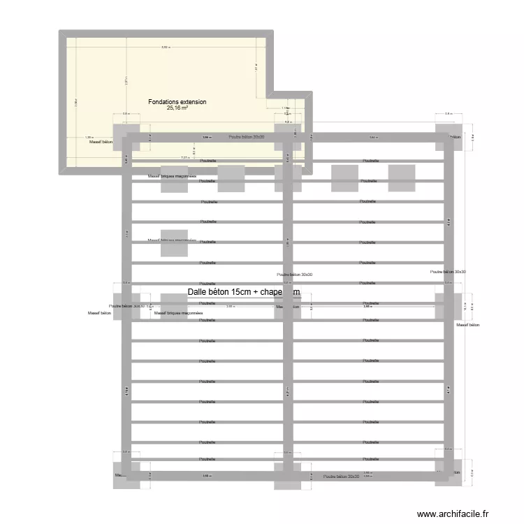 Noordpeene. Plan de 4  et 113 m²