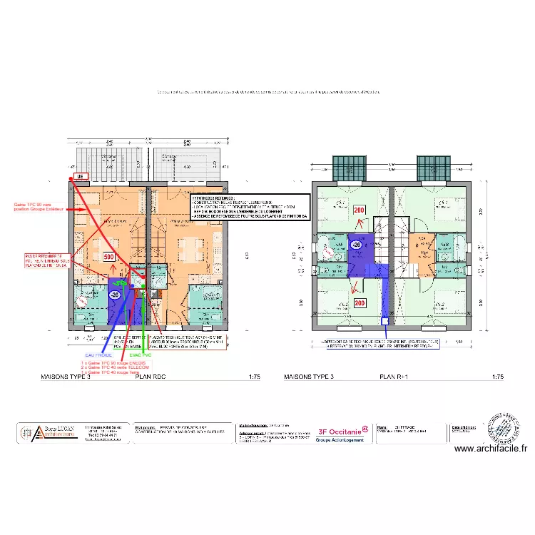 Réservation VRD LAVAUR T3. Plan de Réservation VRD LAVAUR T3. Plan de