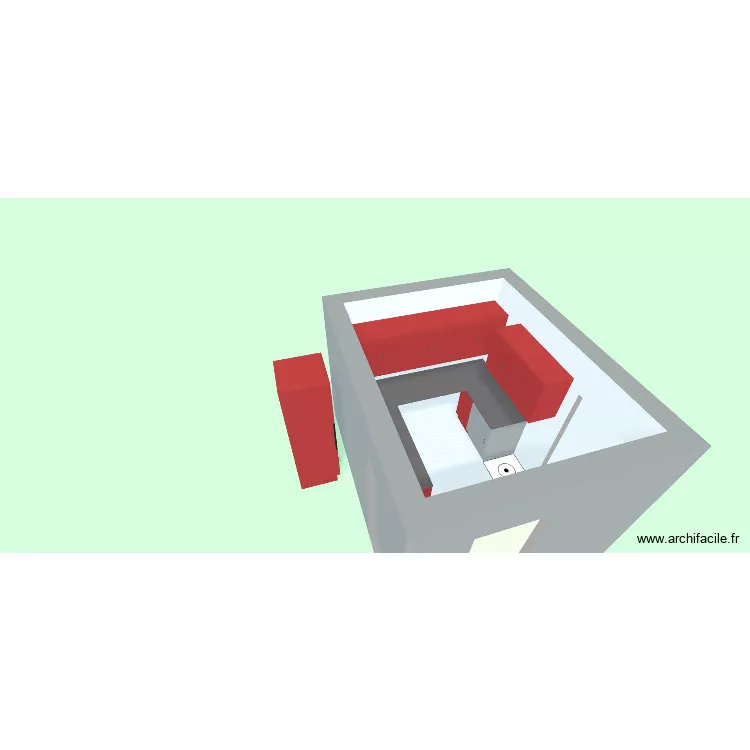 Cellier new. Plan de 1  et 7 m²