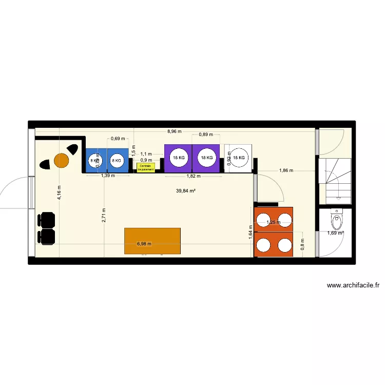 LAVERIE LA HUME - SASU LES BULLES DU BASSIN. Plan de 0 pièce et 0 m2