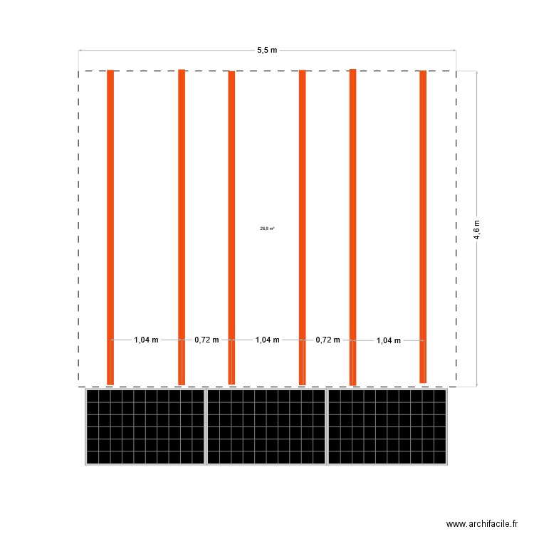 glorieux. Plan de 0 pièce et 0 m2