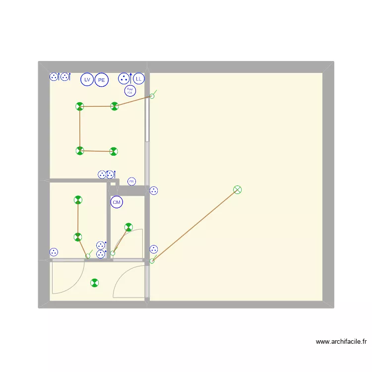 AUSONE electrique. Plan de 
