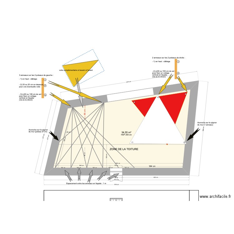 2bis- modifications aménagement terrasse Rivières. Plan de 0 pièce et 0 m2