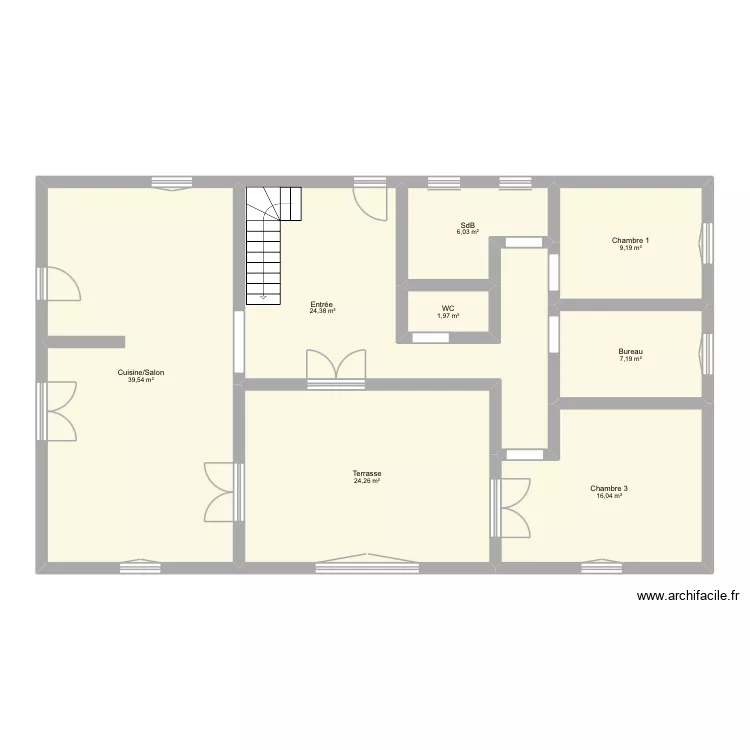 Maison Avant. Plan de 8 et 129 m² Maison Avant. Plan de 8 et 129 m²
