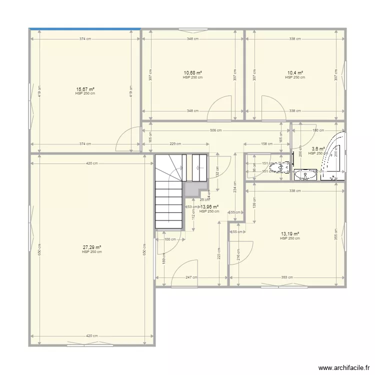 PAULINE DIEMOZ. Plan de 10  et 100 m²