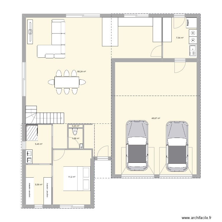 Maison CORDOUAN 2. Plan de 13 pièces et 195 m2