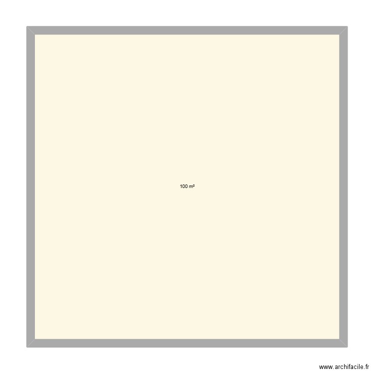 Maison futur. Plan de 1 pièce et 100 m2