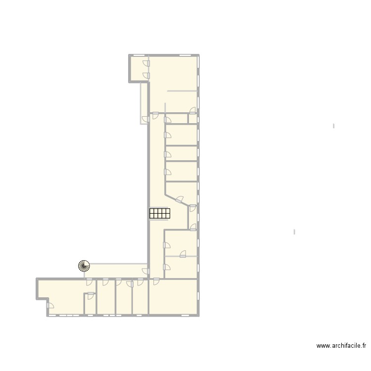 étage plan. Plan de 20 pièces et 12 m2