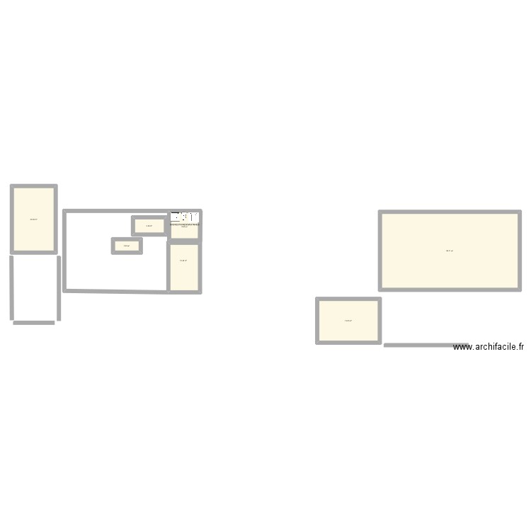 Fournil partagé sauverocje. Plan de 7 pièces et 141 m2