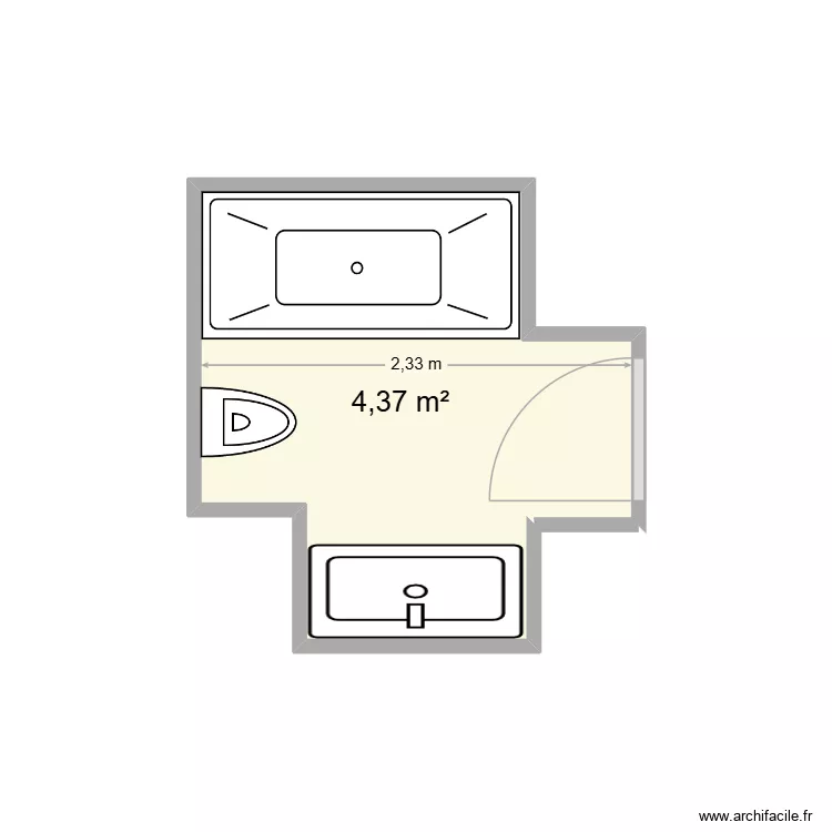 SDB LGM. Plan de 1 et 4 m² SDB LGM. Plan de 1 et 4 m²